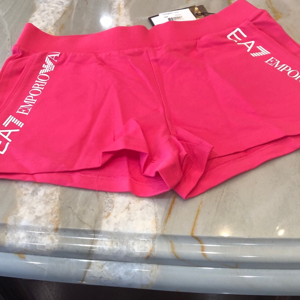 Emporio Armani EA7 Vibrant Pink Shorts